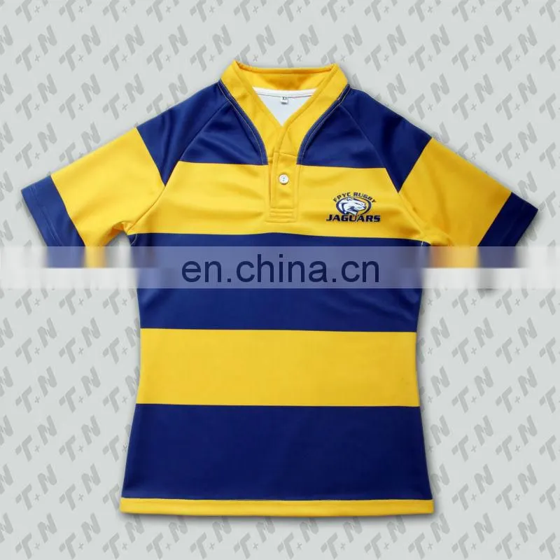 New Design Sublimation cotton Rugby Shirts