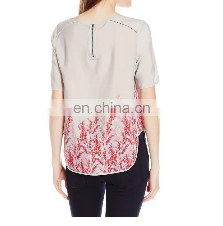 Best sell ladies new design fashion girl smart top