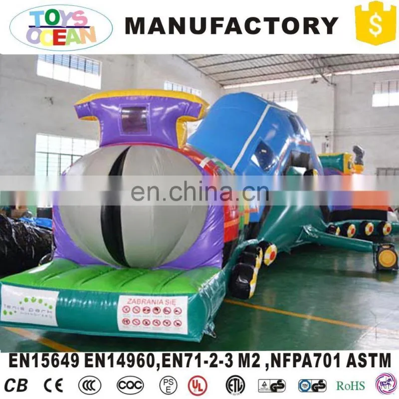 Giant Long Kids inflatable caterpillar tunnel obstacle course playground