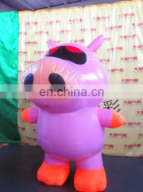 Costume Inflatable Pig Cartoon for advertising /inflatable pig