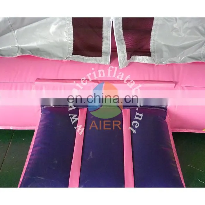 2017 new inflatable cheap castle rose pink bouncy castle kids cute jumping castle house inflatable for wholesale
