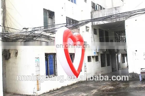2018 hot sale LED inflatable heart for wedding decoration