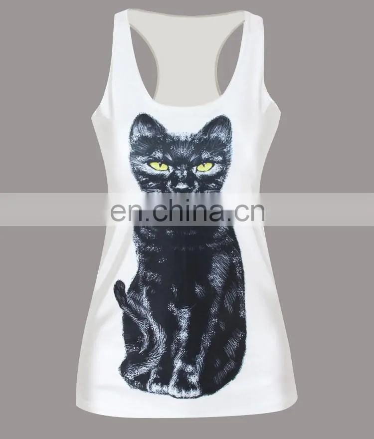 Loose custom crop cheap women stringer tank top