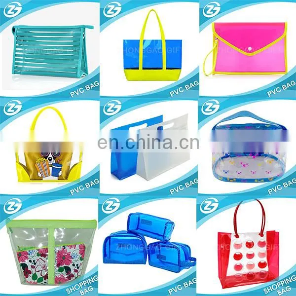 New In Fashion Design Factory Wholesale Reusable Eco Friendly Cheap Portable Transparent PVC Zipper Top Travel Toiletry Bag