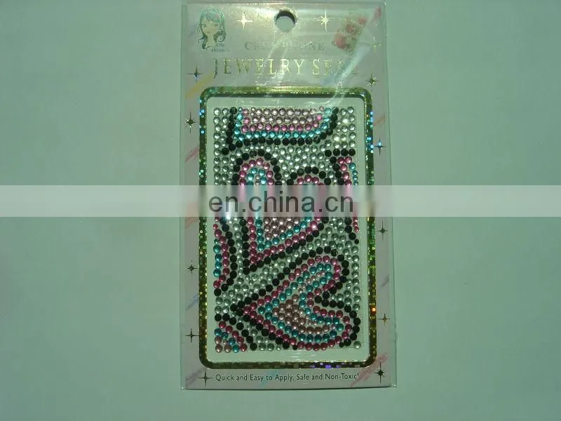 Custom flower shape Mobile sticker type acrylic stickers