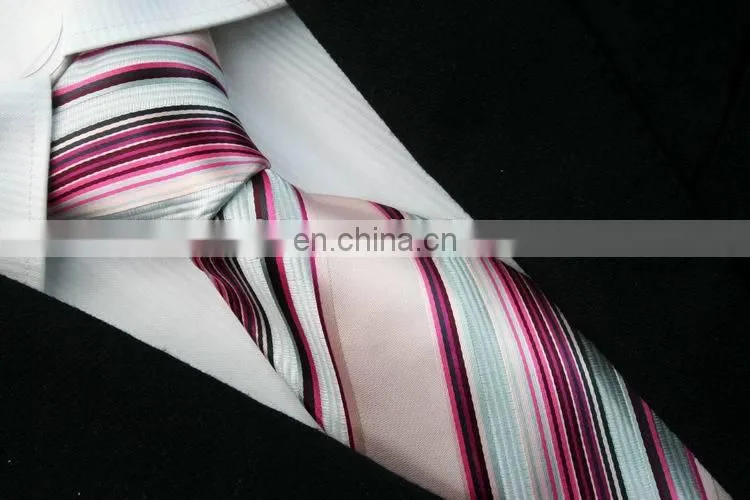 Men High Quality Decoration Plaid and Stripe pattern Green Clean Neck Tie