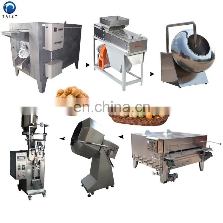 peanut chocolate coating pan machine nuts coating machine