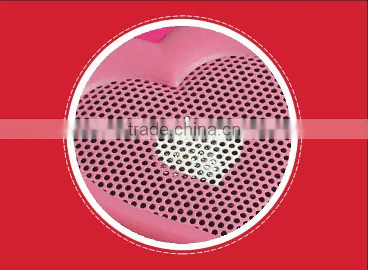 Promotional gifts portable heart shaped bluetooth stereo speakers