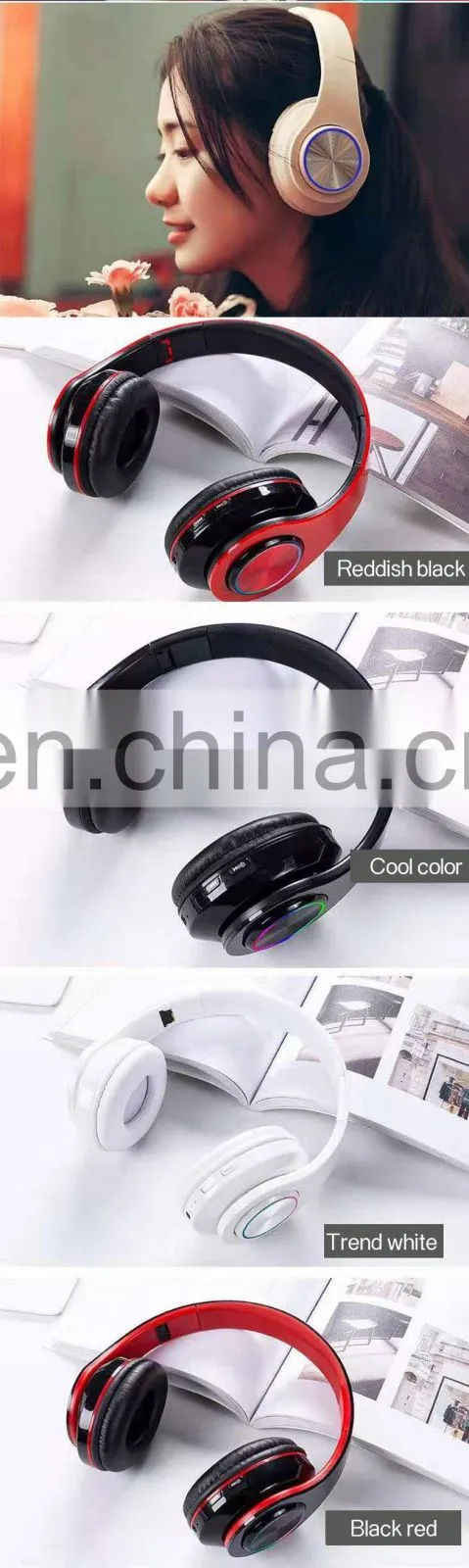 2020 Best Sell Wireless Cancelling Headband Cheaper Sports Stereo Headset Foldable Deep Bass Earphones Headphone