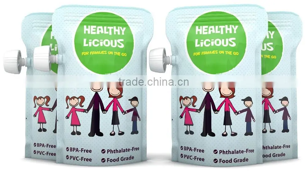 Heat Seal Sealing & Handle Baby Food Spout Pouch