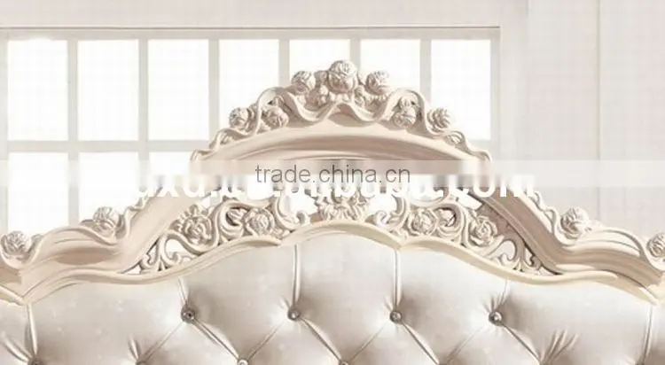 French Style Luxury Hotel Wood Bed