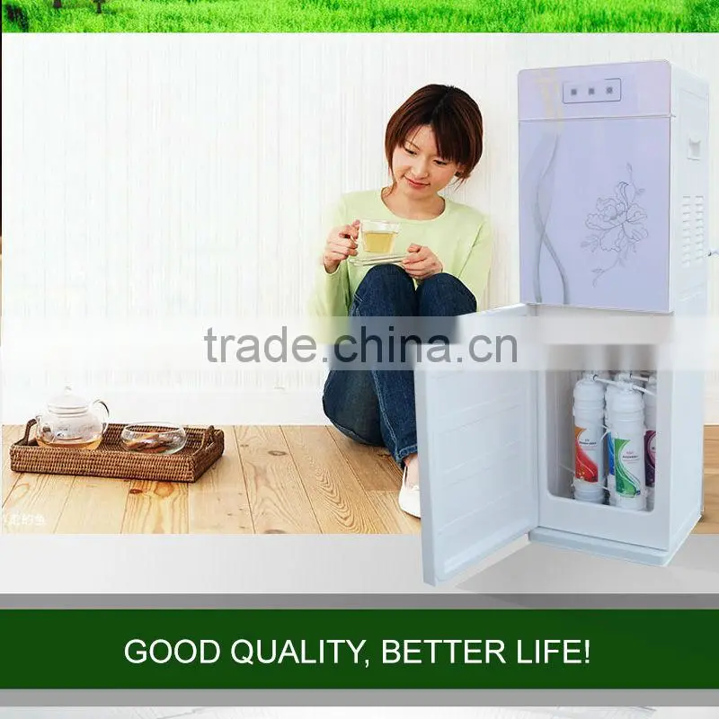 red electronic cooling water dispenser, with 7 stage filter water purifier