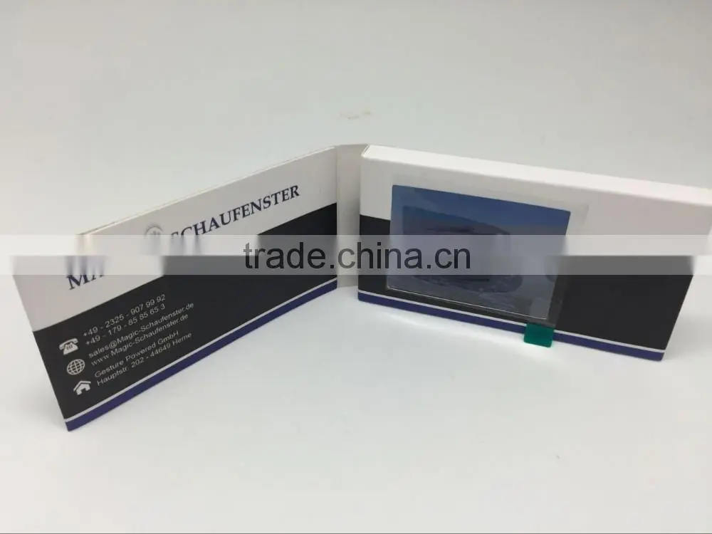 customized 2.4/2.8/4.3/5/7/10.1 inch video business card lcd video brochure