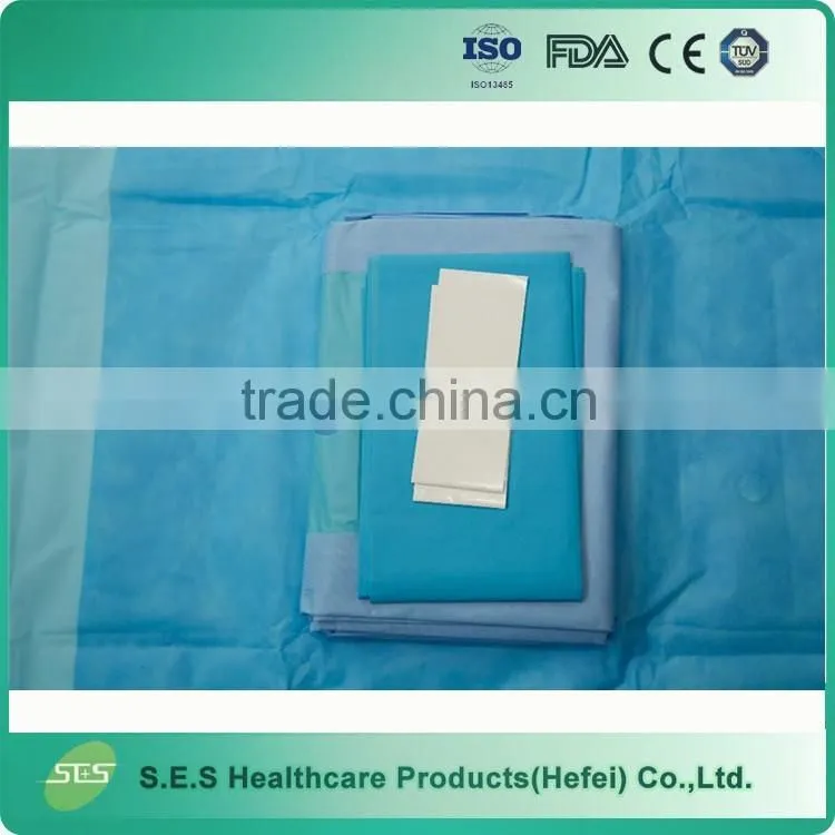 Disposable EO sterile medical knee arthroscopy drape pack