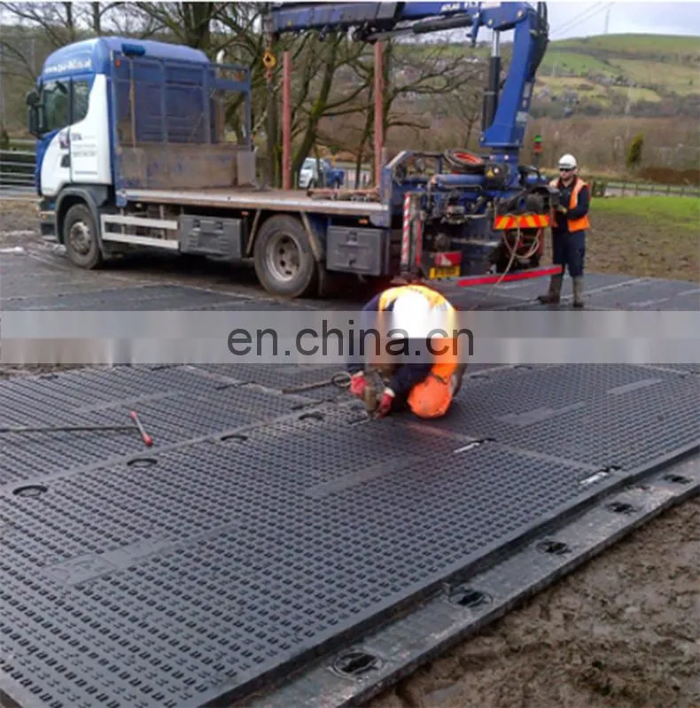 uhmwpe road mat 4x8 ft ground protection road mat durable black plastic hdpe ground road mats