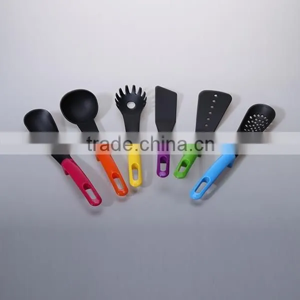6pcs Plastic Kitchen Utensils Made Of Nylon Handle
