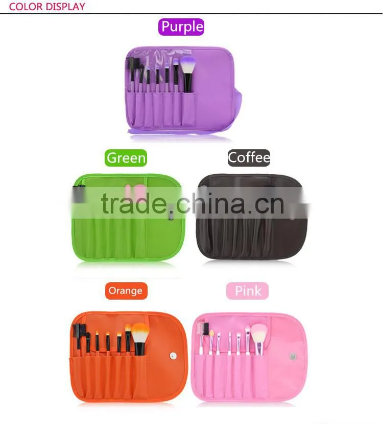 7pcs brush sets makeup with brush bag
