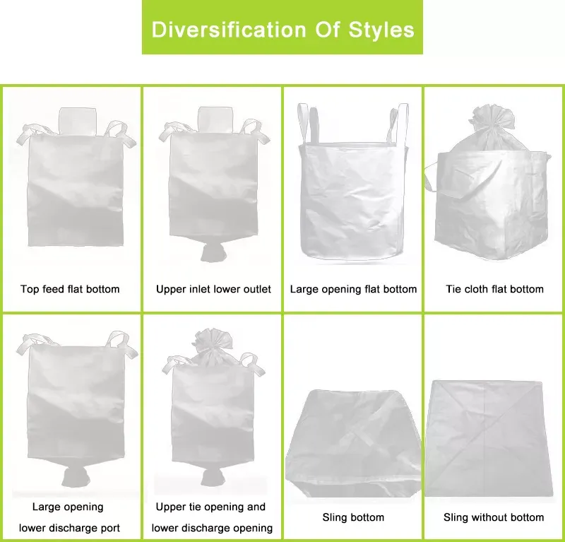 Manufacturer 4 Cross Corner Loop 1500kg Bulk FIBC PP Jumbo 1 Ton Big Bags 1000kg