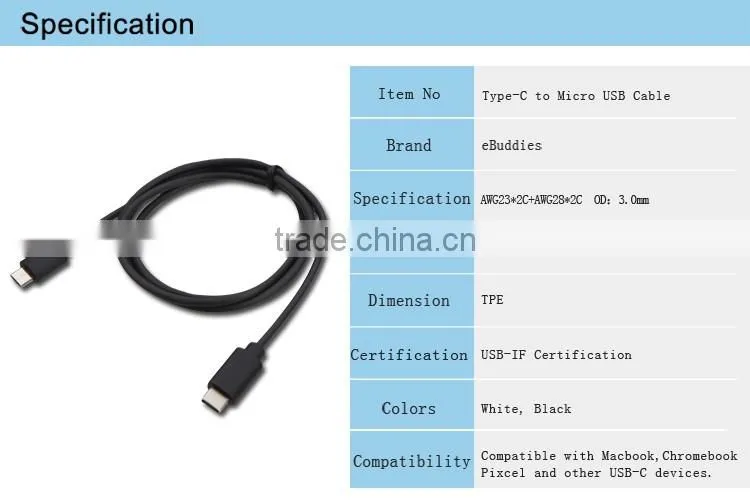USB Type C 2.0 Cables, USB 2.0 USB-C to Mini USB 2.0 A Male Sync/Charging Cable, Premium Quality