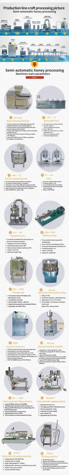 Natural Honey Bee Processing Making Machine With Good Price