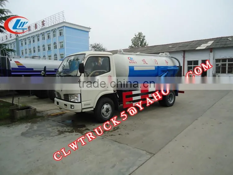 factory price Dongfeng used sewage trucks sale, 4m3 sewage trucks for sale