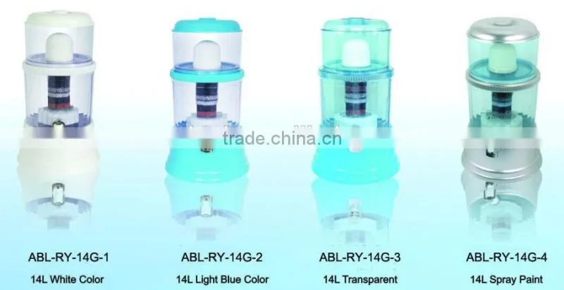 Korea family use 7 stages14L mineral pot water purifier ABL-RY-14G