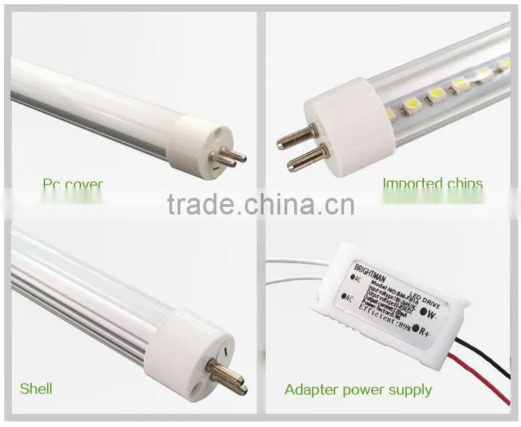 External driver led tube 4feet 12w t4 led fluorescent tube