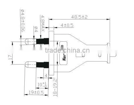 2.5A 250V Korea 2Pins ac plug socket