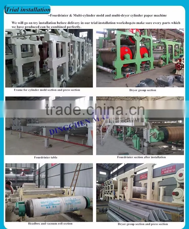 Used Paper Recycling Machine for Making 3200mm Kraft Paper/Craft Paper with Capacity of 100 tons/Day with High Performance