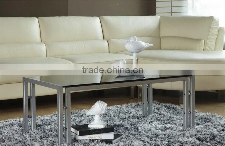 rectangle modern metal coffee table
