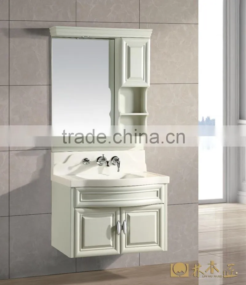 Made in China Bathroom Vanity New Design Bathroom PVC Hung Vanity Bath Cabinet(EAST-25121)