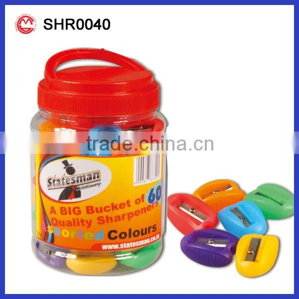 CHILDREN PENCIL SHARPENER TUBE COLORFUL TWO HOLES