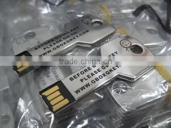 Metal Key Shaped Usb Stick Laser 2GB