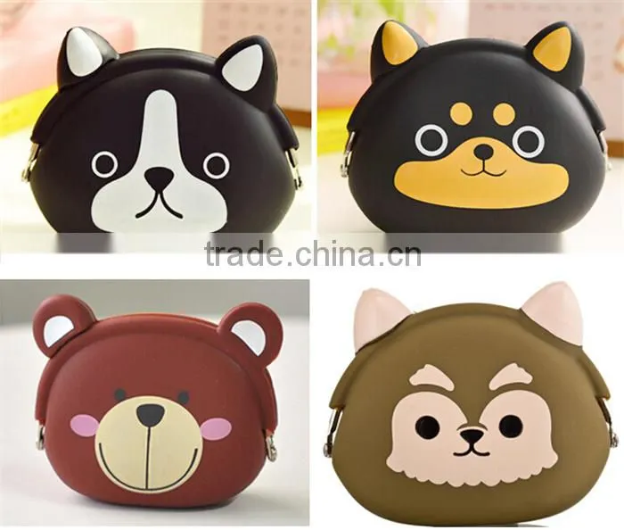 hot selling silicone rubber change purse silicone purse