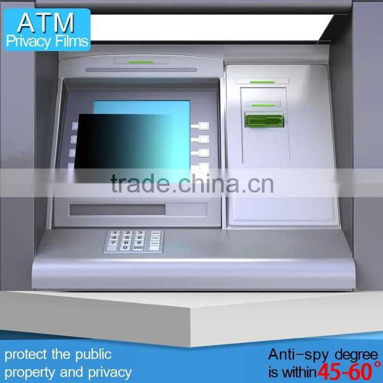 privacy screen protector for bank ATM monitor anti peep screen protective filter
