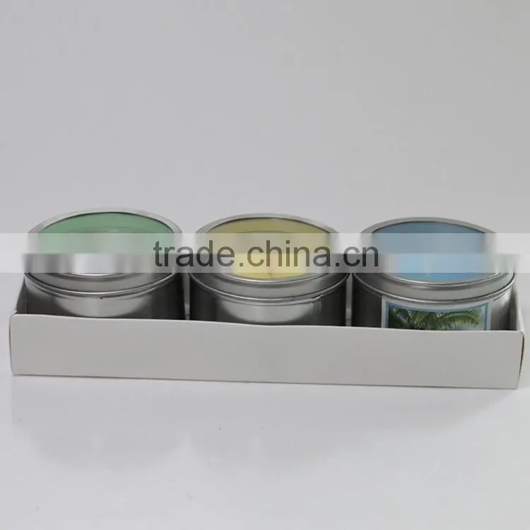 Red Scented Travel Tin Candle/Aromatic metal tin candle and metal lid
