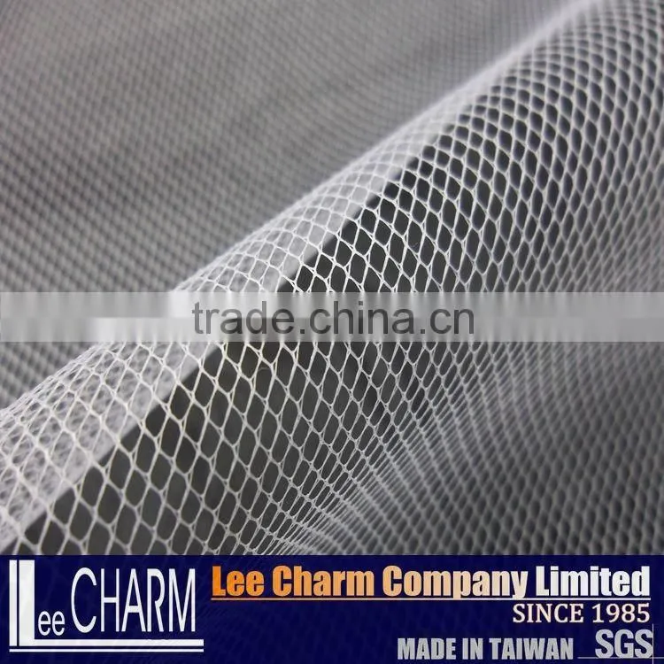 100% Nylon Wedding Decoration Tulle Mesh Roll Stiff Fabric