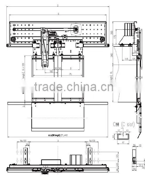 Two Panels Center Opening Car Doors for Lift CAR COMPONENTS