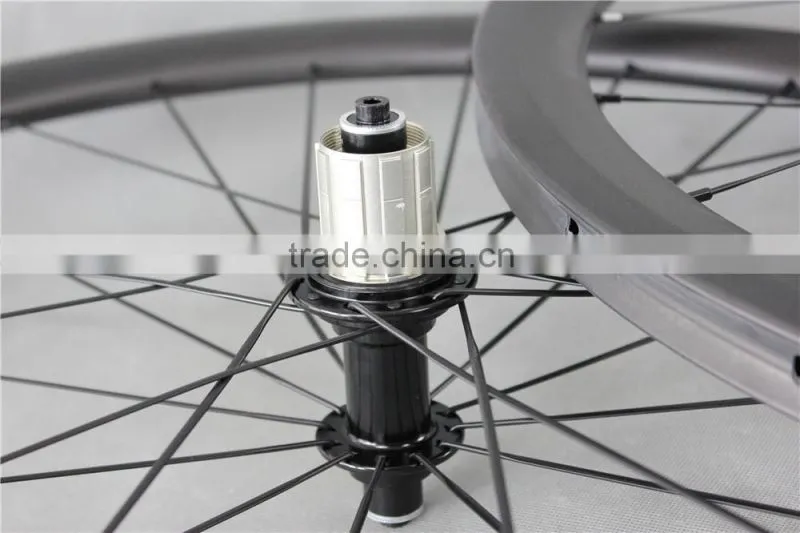 40T powerway hub black tubular carbon road bike carbon wheelset UD Matt carbon wheels W40T