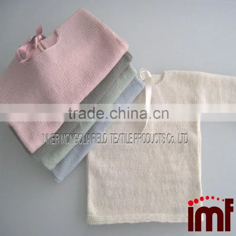 Simple Knit Pullover for Babies