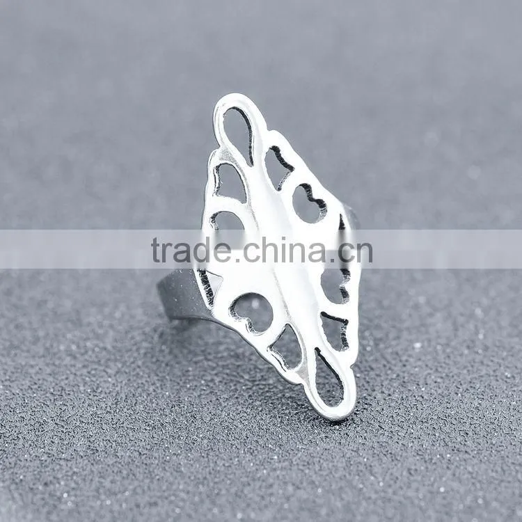 Creative Exaggerated Fashion Gothic Ring Stainless Steel Men Finger Band