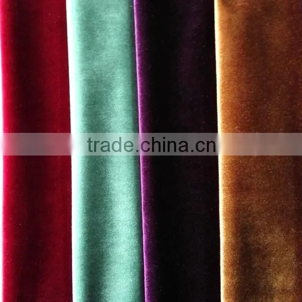 Wholesale Shiny Warp Knitting Italian Velvet Sofa Fabric For Home Textile Decoration
