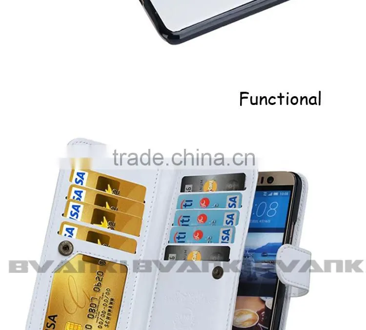 Wallet Credit Card Stand Leather Case For Samsung Galaxy S6 G9200/HTC One M9,Leather Case For HTC ONE 2 M9 Amazon mobile phones