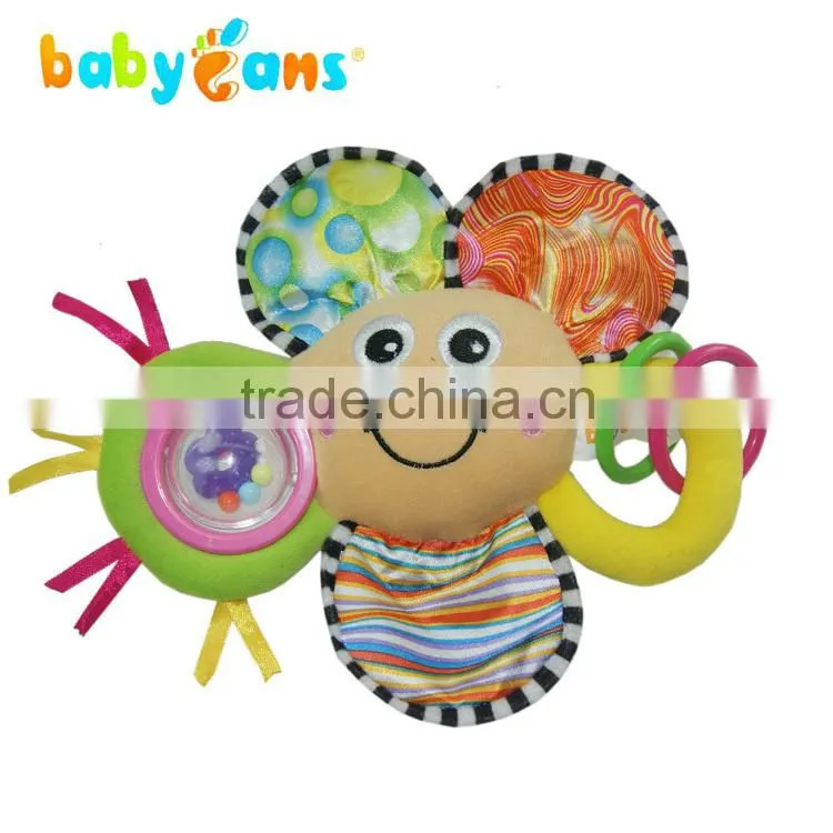 Babyfans popular cute design baby crib hanging toy baby rattle toy hot selling baby plush toy
