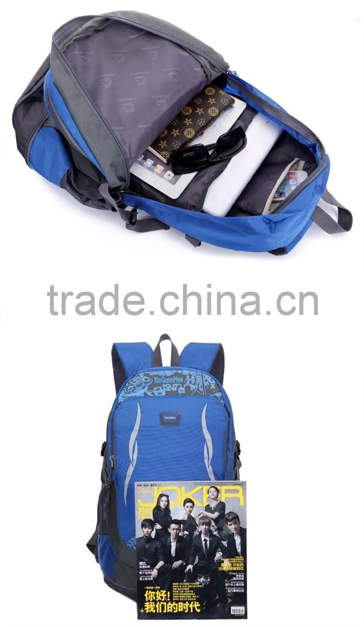 2016 new design extensible casual outdoor travel backpack, hiking backpack