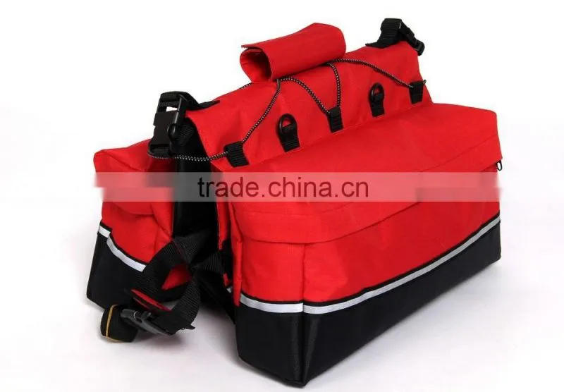 High-end Eco-friendly 1680D polyester dog saddle backpack bag, pet travel bag