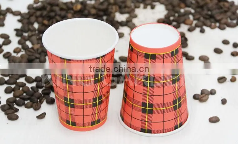 Hot selling 7oz Scottish paper cup with lids