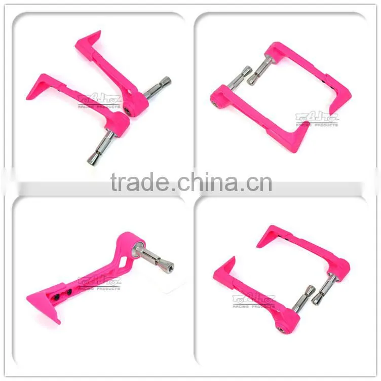 BJ-LG-004 Chinese Motorcycle Parts Pink Bent Style Adjustable Plastic Lever Guard