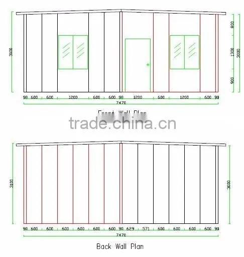 Fireproof and earthquake proof SABS and SGS Prefab Home Kits with foamed cement board