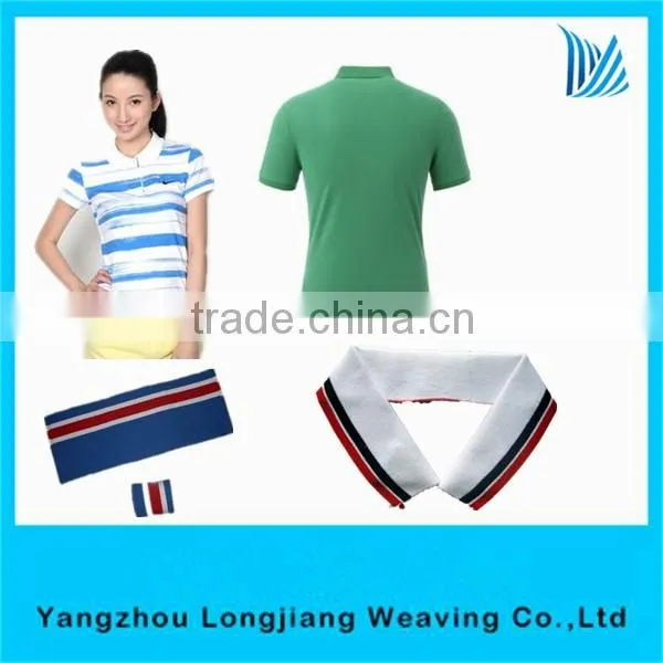 black and white color acrylic cuff rib for leather jacket
